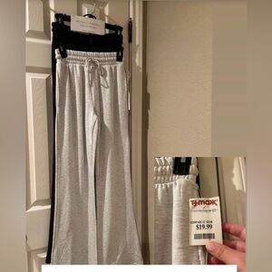 Gray & Black Women's Track Pants